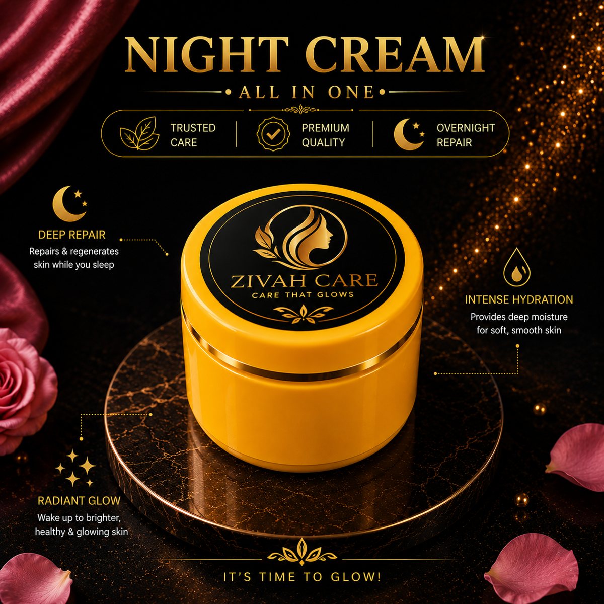 ZIVAH CARE Night Cream — single jar package